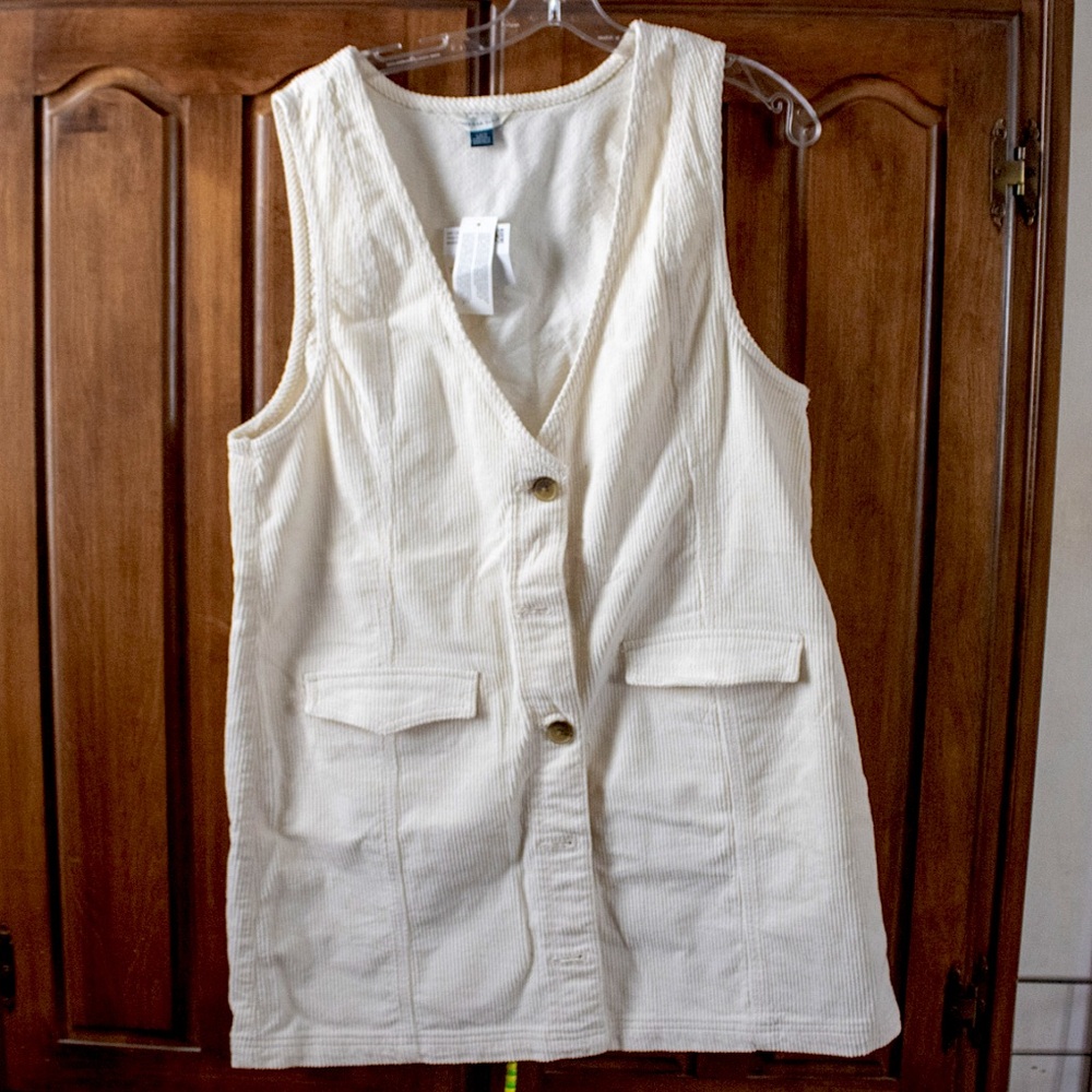 American Eagle corduroy button up dress